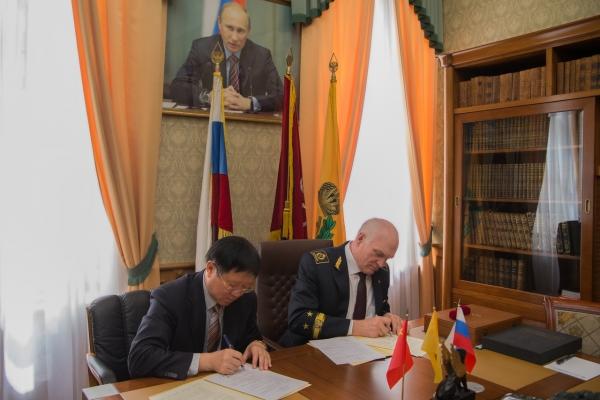 Подписание Соглашения о сотрудничестве между Горным университетом и Тайюаньским технологическим университетом (Китай) 